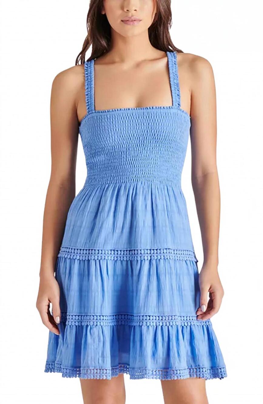 NEW STEVE MADDEN kahina dress in azure blue